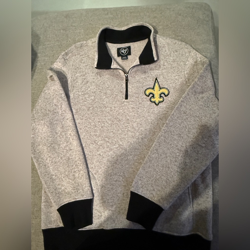 Men’s New Orleans Saints pullover sweater/sweatshirt Sz large